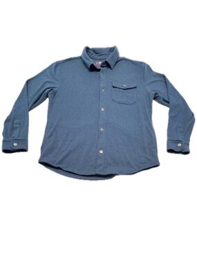 PGA Tour Men's Slate Blue Long-Sleeve Button-Down Shirt